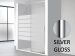 Paroi de douche coulissante, Largeur 95 à 181 cm, Hauteur 195 cm, verre sérigraphie semi opaque, sécurité et traité anti-calcaire STOCK DISPONIBLE livraison offerte et rapide.
